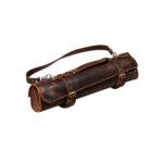 Genuine Leather Custom Knife Roll With Lightweight Structure