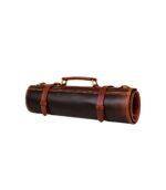 Walnut Brown Classic Leather Chef Knife Roll – 10 Slots
