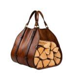 CabinCraft Firewood Crazy Horse Leather Log Carrier