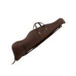 Premium Dark Brown Leather Rifle Case | Heavy-Duty Padded Design
