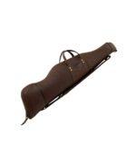 Premium Dark Brown Leather Rifle Case | Heavy-Duty Padded Design