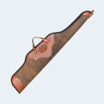 Premium Leather Scoped Rifle Case - Soft Padded Hunting Sleeve
