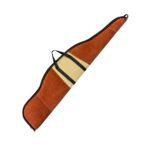 Suede Leather Rifle Case | Fleece-Lined Padded Hunting Sleeve