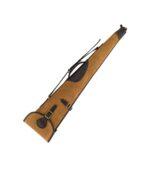 Distressed Brown Leather Rifle Case with Solid Brass Hardware