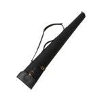 Black Leather Clay Shotgun Case - Padded Sporting Sleeve