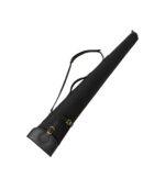 Black Leather Clay Shotgun Case - Padded Sporting Sleeve