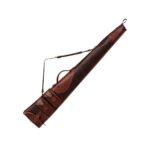 Handcrafted Leather Rifle Case with Dual Utility Pockets