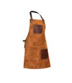 Arucas Saddle Suede Apron - Caramel Brown