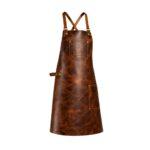 Classic Dark Brown Leather Apron