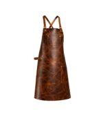 Classic Dark Brown Leather Apron