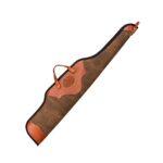 Premium Leather Scoped Rifle Case - Soft Padded Hunting Sleeve