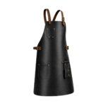 Otto Angelino Top Grain Black Leather Apron