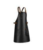 Otto Angelino Top Grain Black Leather Apron