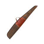 Saddle Leather Shotgun Case - Handcrafted Padded Hunting Sleeve