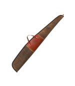 Saddle Leather Shotgun Case - Handcrafted Padded Hunting Sleeve
