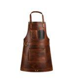 The Bristol Classic Dark Brown Full Grain Leather Apron