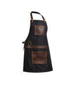 The Cornwall Black Canvas Crossbody Apron