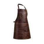 The Dorset Dark Brown Full Grain Leather Apron