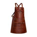 Wood Worker Dark Brown Leather Apron