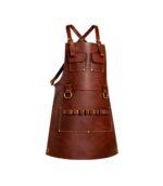 Wood Worker Dark Brown Leather Apron