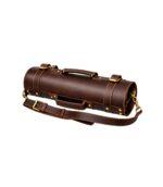 Brown Leather Knife Roll for Culinary Kits
