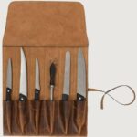 Tourbon Classic Leather Chef Knife Roll - Image 3
