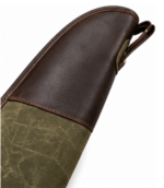 Durable Green Waxed Canvas & Leather Rifle Case