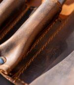 Genuine Leather Custom Knife Roll With Lightweight Structure - Image 2