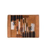 Handcrafted Full-Grain Leather Chef Knife Roll - Image 2