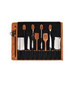 Stretchable Leather Knife Roll With Detachable Shoulder Strap - Image 2