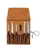 Tourbon Classic Leather Chef Knife Roll - Image 2