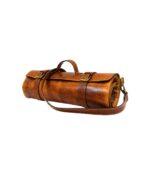 Zakara Caramel Classic Leather Knife Roll With Shoulder Strap - Image 2