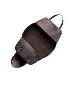 Heavy Duty Leather Crest Log Carrier with Comfort-Fit Handles - Image 2