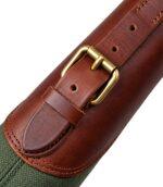 Reinforced Canvas & Leather Rifle Case with Webbing Shoulder Strap - Image 2