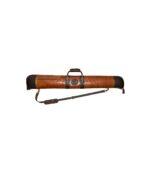 Brown Leather Shotgun Slip Case with YKK Zipper - Image 2