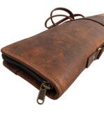 Distressed Leather Rifle Case | Full-Length YKK Zipper - Image 2