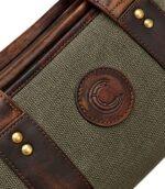 Canvas & Leather Scoped Takedown Rifle Case - Padded Hunting Sleeve - Image 2