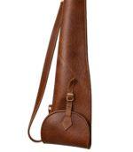 Slim-Fit Leather Shotgun Case with Brass Hardware - Hunting Sleeve - Image 2