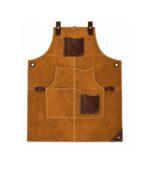 Arucas Saddle Suede Apron - Caramel Brown - Image 2