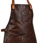 Classic 2 Pockets Leather Apron - Image 2