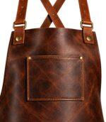Classic Dark Brown Leather Apron - Image 2