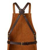 Expert Craftsmanship Brown Canvas Crossbody BBQ Apron - Image 2