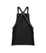 Front Pockets Yorkshire Full Grain Black Apron - Image 2