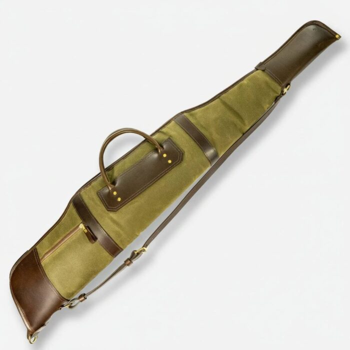 Leather Rifle Case Green - Image 2