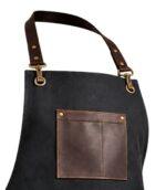 The Cornwall Black Canvas Crossbody Apron - Image 2