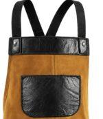 THE FLORENCE SUEDE APRON - RAVEN BLACK - Image 2