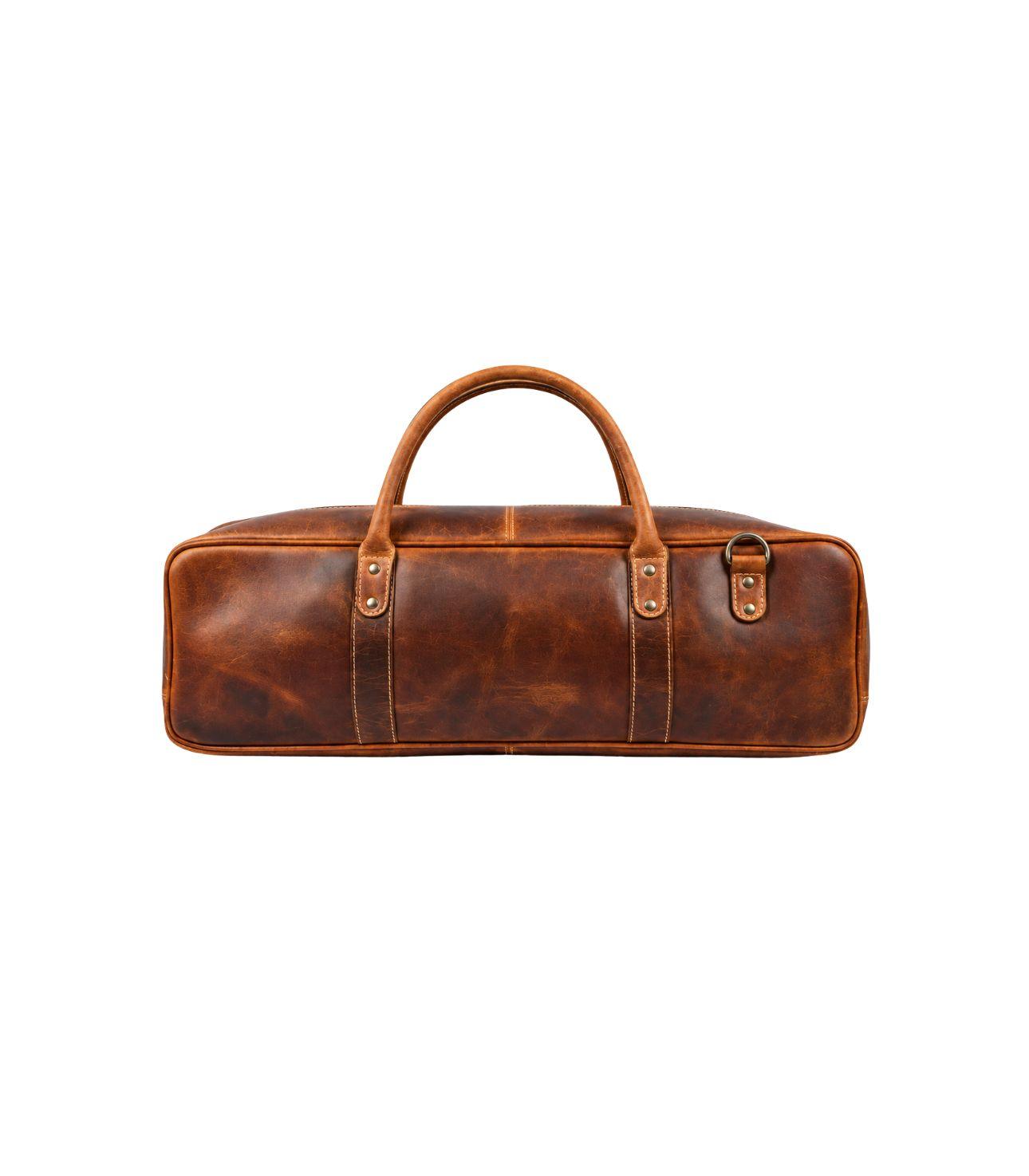 Brown Heritage Leather Knife Roll With Soft Padded - Image 2