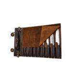 Dark Brown Executive Leather Knife Roll - Image 2