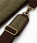 Durable Green Waxed Canvas & Leather Rifle Case