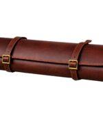Classic Rich Brown Leather Log Carrier with Handcrafted - Image 3